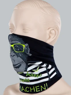 Loop Schal Mund-Nasen-Bedeckung mit Motiv Navy