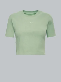 Modisches Crop-Top Green tea