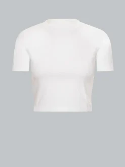 Modisches Crop-Top Weiss