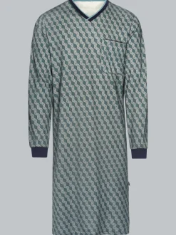 Nachthemd mit Allover-Print Navy