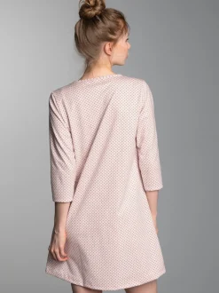 Nachthemd mit Allover-Retro-Print Lilie