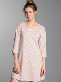 Nachthemd mit Allover-Retro-Print Lilie
