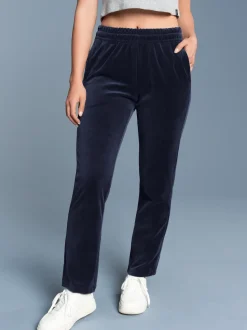 Nicki Hose mit praktischen Eingrifftaschen Navy