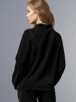 Nicki Pullover mit Kordelzug Schwarz