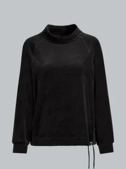 Nicki Pullover mit Kordelzug Schwarz