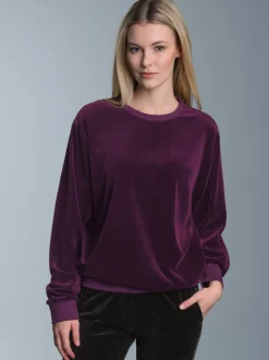Nicky-Shirt Aubergine