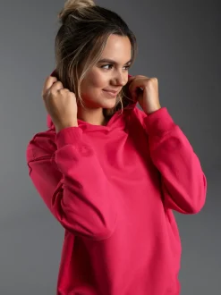 Oversized Jogginganzug in leichter Sweat-Qualität Koralle