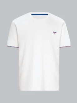 Oversized T-Shirt in Waffeloptik Weiss