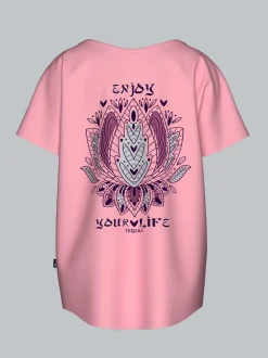 Oversized T-Shirt mit Printmotiven Lilie