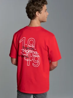 Oversized T-Shirt mit Rückenprint Vulcano