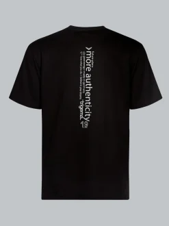 Oversized T-Shirt mit Rückenprint Schwarz