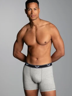 Pants aus Baumwolle/Elastan Grau-melange