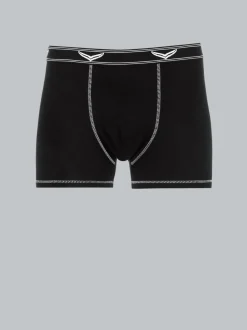 Pants aus Baumwolle/Elastan Schwarz