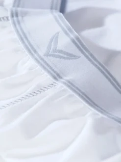Pants aus Baumwolle/Elastan Weiss