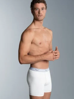 Pants aus Baumwolle/Elastan Weiss