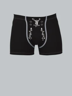 Pants mit Hirsch Schwarz