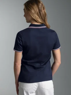 Polo Shirt im Marine Design Navy