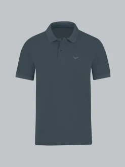 Polo-Shirt 100% Biobaumwolle Anthrazit
