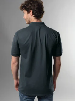 Polo-Shirt 100% Biobaumwolle Anthrazit