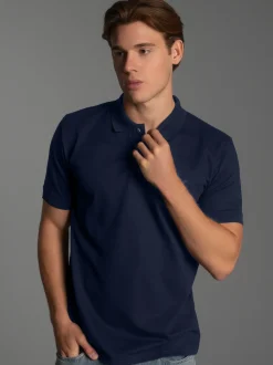 Polo-Shirt 100% Biobaumwolle Navy