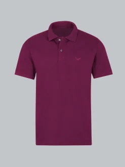 Polo-Shirt 100% Biobaumwolle Sangria