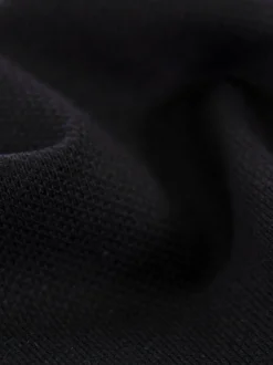 Polo-Shirt 100% Biobaumwolle Schwarz