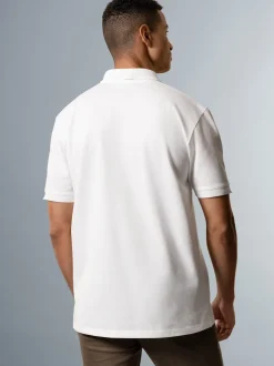 Polo-Shirt 100% Biobaumwolle Weiss