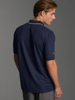 Poloshirt aus atmungsaktivem COOLMAX®-Material Navy