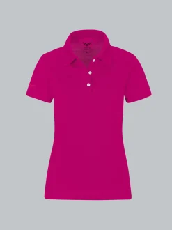 Poloshirt aus Baumwolle Magenta