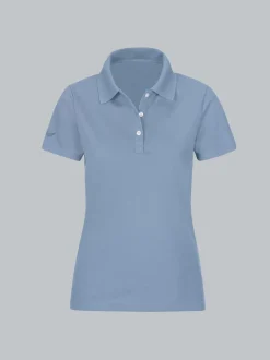 Poloshirt aus Baumwolle Pearl-blue