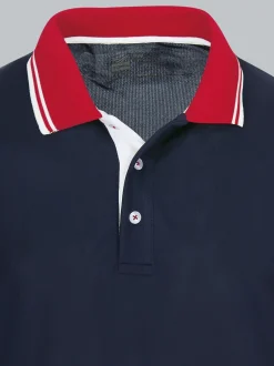 Poloshirt aus Coolmax Material Navy