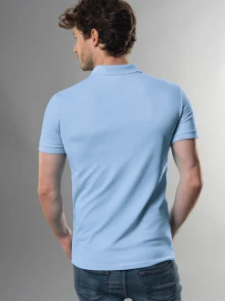 Poloshirt aus elast. Piqué Horizont