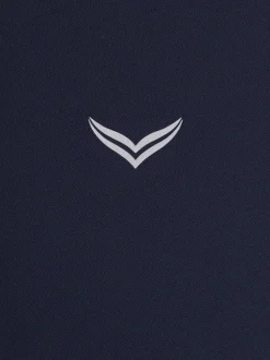 Poloshirt aus Polyester mit Knopfleiste Navy