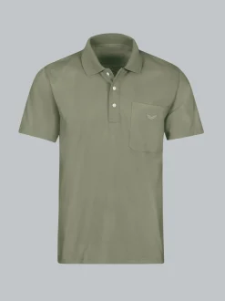 Poloshirt aus Single-Jersey Salbei