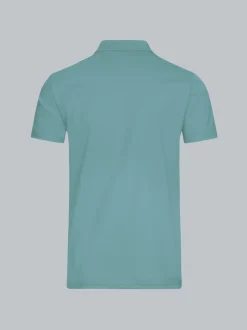 Poloshirt aus Single-Jersey Seegras