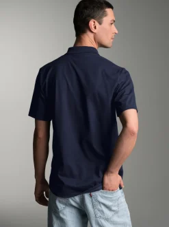 Poloshirt aus Single-Jersey Navy