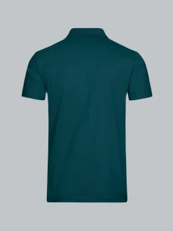 Poloshirt aus Single-Jersey Saphir