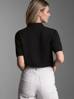 Poloshirt DELUXE Piqué Schwarz