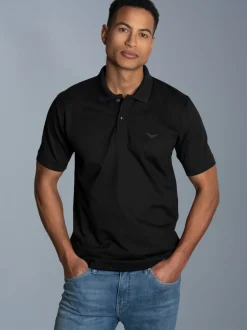 Poloshirt DELUXE Piqué Schwarz