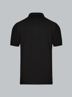 Poloshirt für Industriewäsche Schwinge am Arm Schwarz