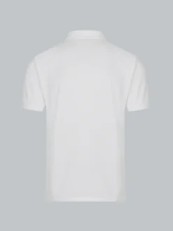Poloshirt für Industriewäsche Schwinge am Arm Weiss