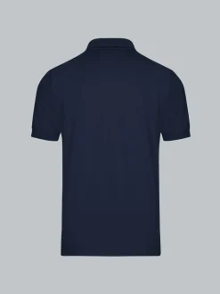 Poloshirt für Industriewäsche Schwinge am Arm Navy