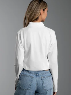 Poloshirt mit Brusttasche Weiss