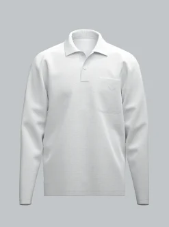 Poloshirt mit Brusttasche Weiss
