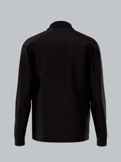 Poloshirt mit Brusttasche Schwarz