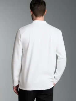 Poloshirt mit Brusttasche Weiss