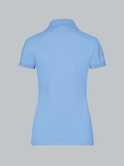 Poloshirt mit Kristallsteinen Horizont