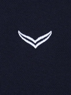 Poloshirt mit Reißverschluss Navy