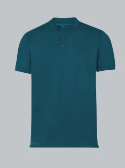 Poloshirt mit Stehkragen