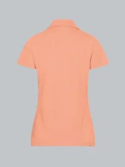 Poloshirt ohne Knopfleiste Puder